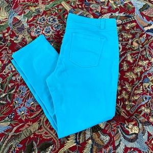 INC Turquoise straight fit skinny leg pants